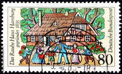 Postage stamp Germany 1983 Rauhe Haus Orphanage photo