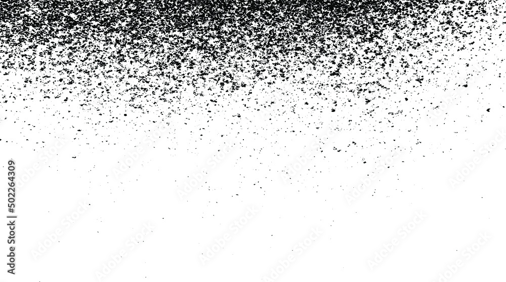 Small uneven spots and particles of debris. Abstract vector texture. Distressed uneven background. Grunge texture overlay with fine grains isolated on white background. Vector illustration. EPS10. Small uneven spots and particles of debris. Abstract vector texture. Distressed uneven background. Grunge texture overlay with fine grains isolated on white background. Vector illustration. EPS10.