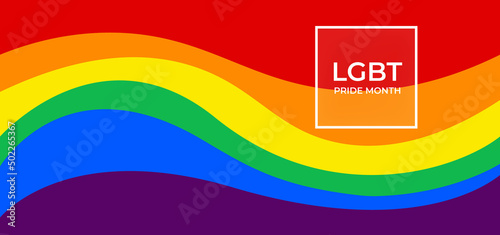 Pride Month Banner Pride Month Background On Pride Month Colorful Rainbow Concept LGBT 