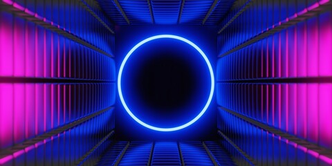 metaverse vr virtual reality with network, gaming of simulation, cyberpunk gamer background, 3d rendering illustration, scifi ai robot technology