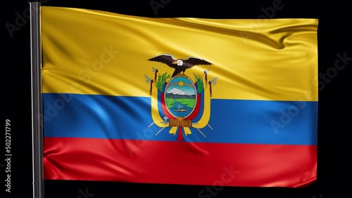 Ecuador national flag photo