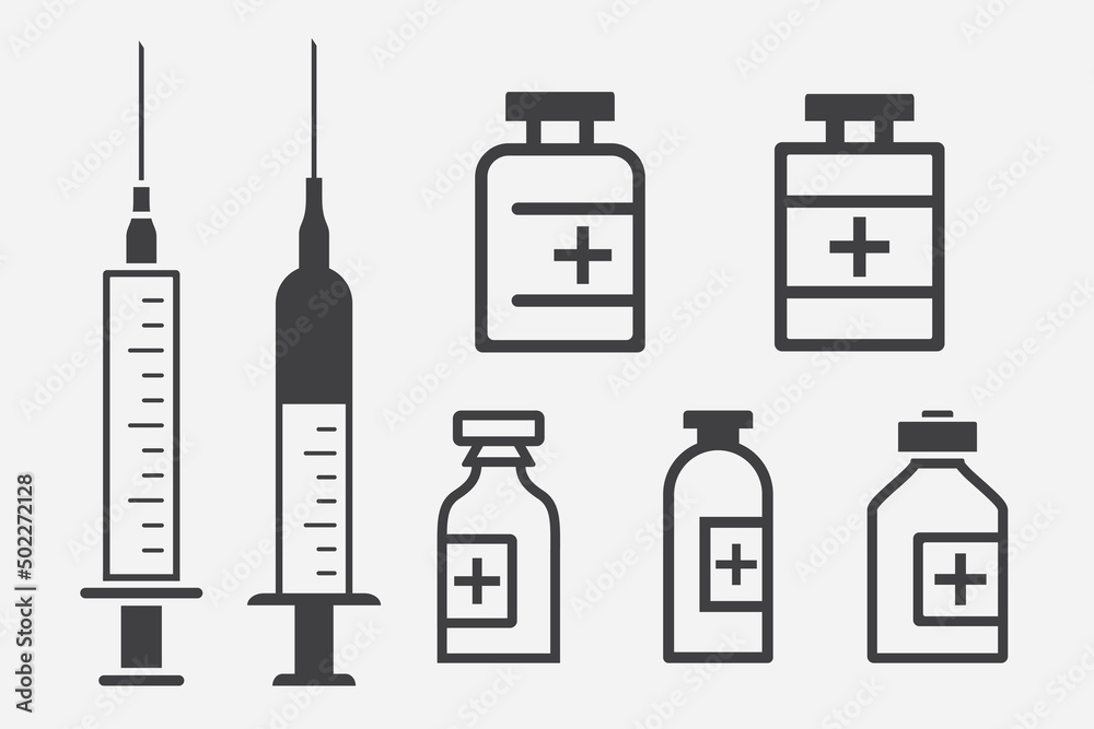 Set of Medical Icons Isolated Vector Illustration Set of Medical Icons Isolated Vector Illustration