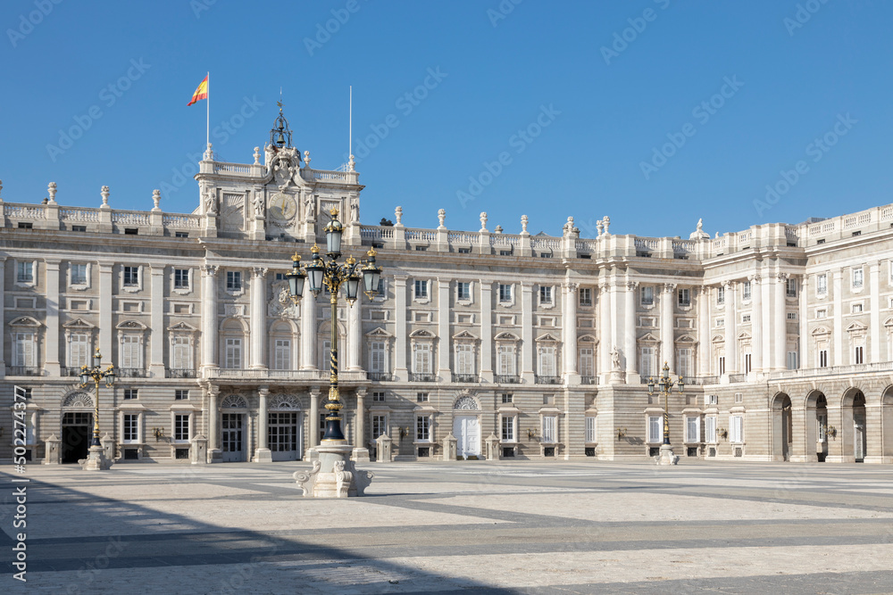 Royal Palace patio, Madrid, Spain