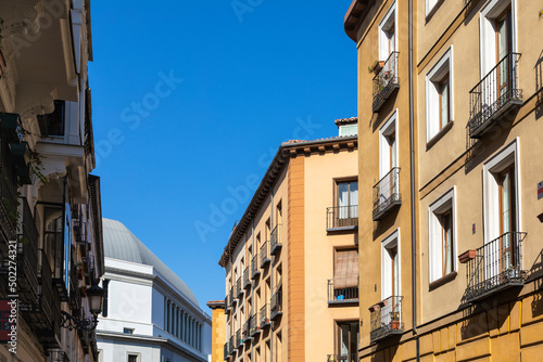 Fototapeta Naklejka Na Ścianę i Meble -  Residential buildings, Madrid, Spain