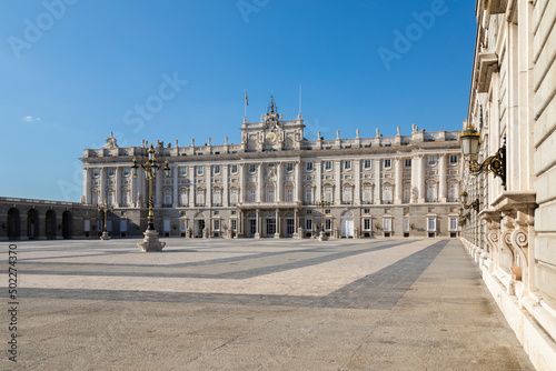 Royal Palace patio, Madrid, Spain