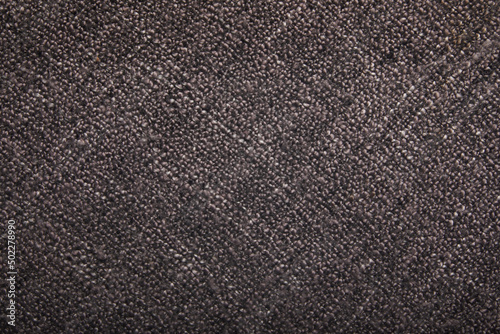 Black Cloth texture woven close up.
