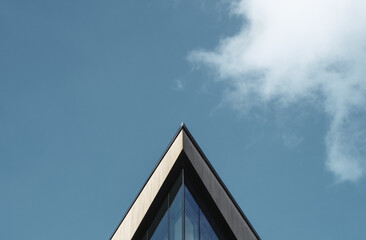 Abstract Triangular Building