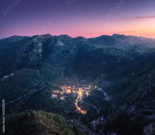 Small village on the mounta...