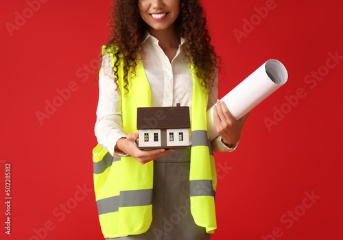 Young female designer with ...