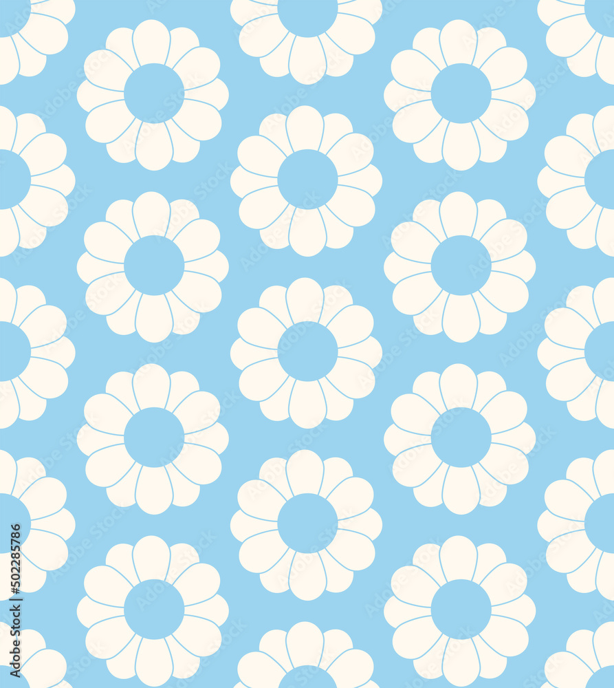 Cute cartoon groovy seamless pattern. 70s retro nostalgic textile design. Vintage geometric flowers 60s hippie style background. Floral checkerboard grid funny print. Cute cartoon groovy seamless pattern. 70s retro nostalgic textile design. Vintage geometric flowers 60s hippie style background. Floral checkerboard grid funny print.