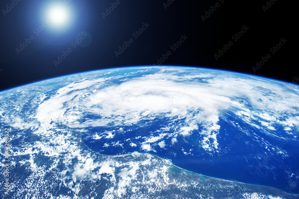 Planet Earth from space. Elements of this image furnished by NASA
