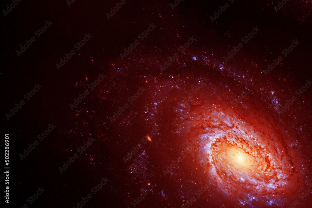 Fototapeta premium Beautiful red galaxy. Elements of this image furnished by NASA