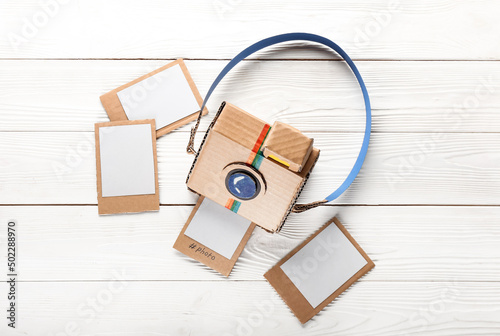 Cardboard photo camera with...