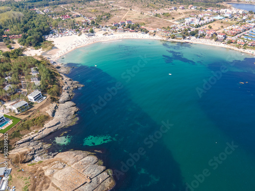 Aerial view of Arapya beach near town of Tsarevo, Bulgaria