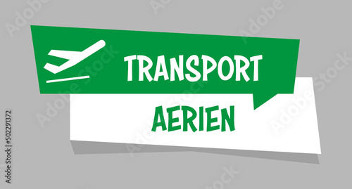 Logo transport aérien.