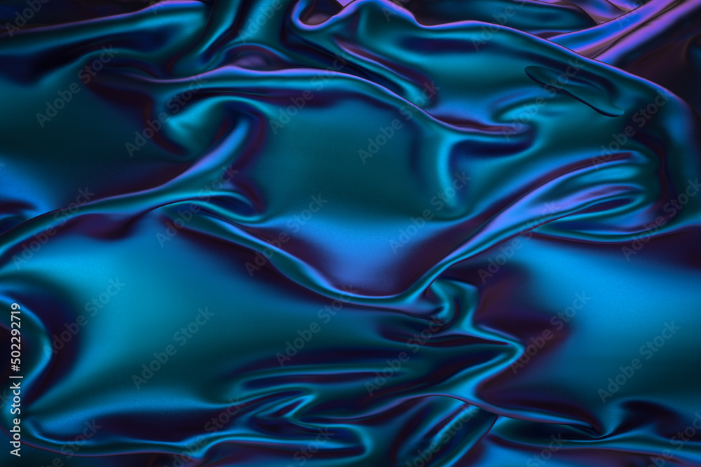Obraz premium シルク生地のような背景素材 Silky background. 3d rendering. 