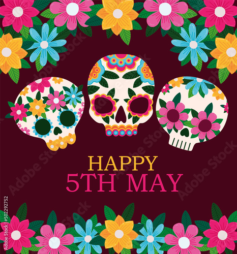card of happy fifth may