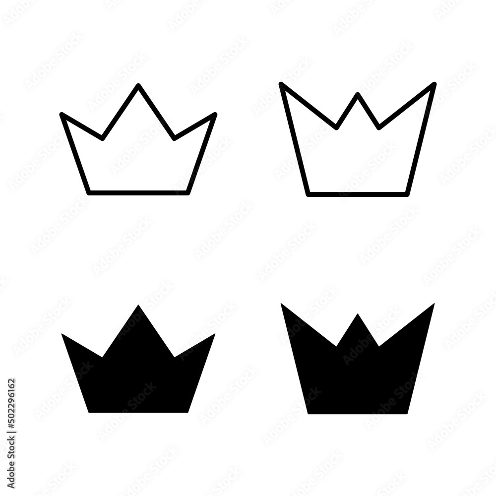Crown icons vector. crown sign and symbol Crown icons vector. crown sign and symbol
