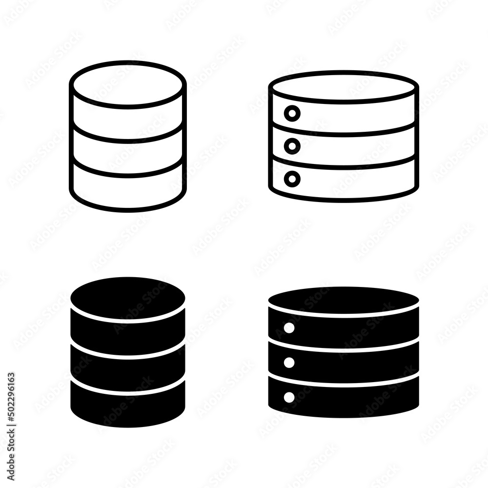 Database icons vector. database sign and symbol Database icons vector. database sign and symbol