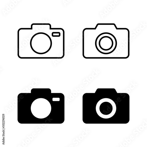 Camera icons vector. photo camera sign and symbol. photography icon.