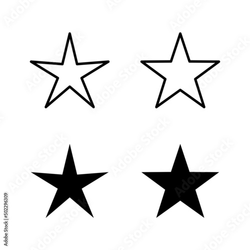 Star Icons vector. rating sign and symbol. favourite star icon