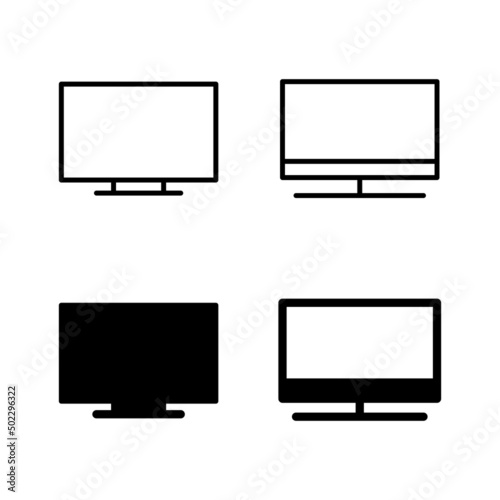 Tv icons vector. television sign and symbol