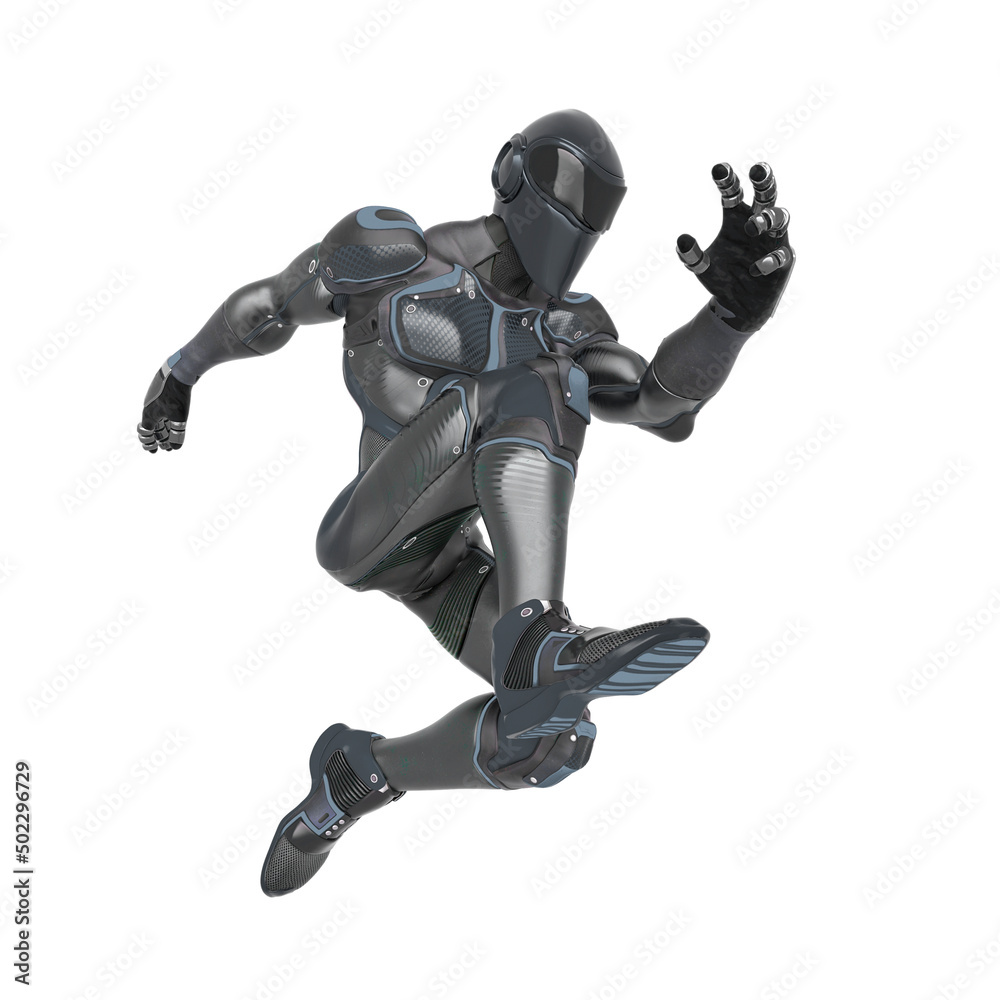 super pilot is jumping in action super pilot is jumping in action