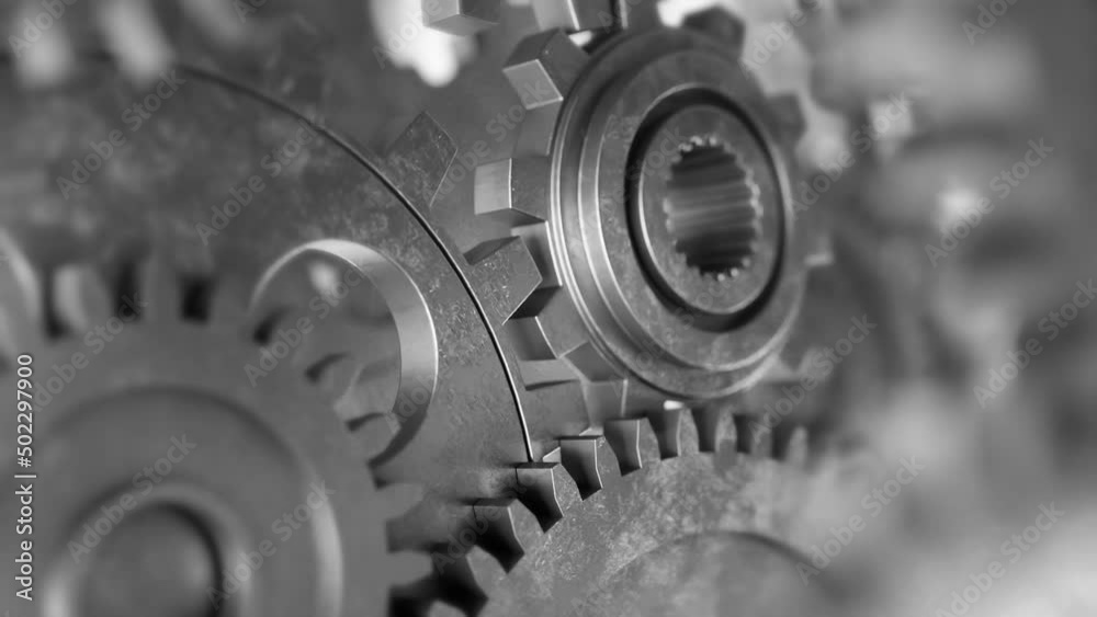 Industrial video background with gears. 3d animation. Industrial video background with gears. 3d animation.