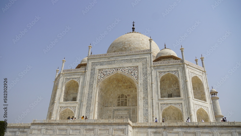 Taj Mahal, Standing near River Yamuna. Taj Mahal is famous for Own beauty and one of the wonders of the world.