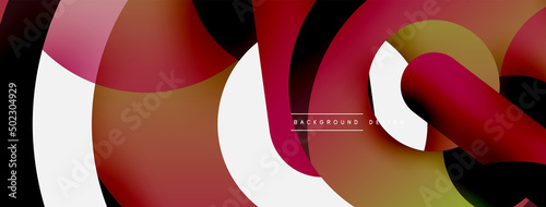Circle abstract background. Vector illustration for wallpaper banner background card or landing page