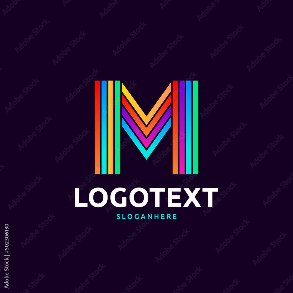 letter M logo letter M logo