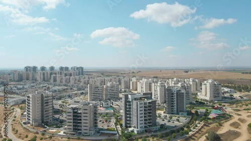 Aerial Shot At a New Neighbourhood At Netivot Israel State photo