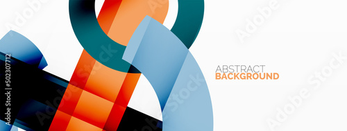 Color geometric stripes, lines abstract background. Minimal geometric template for wallpaper, banner, presentation
