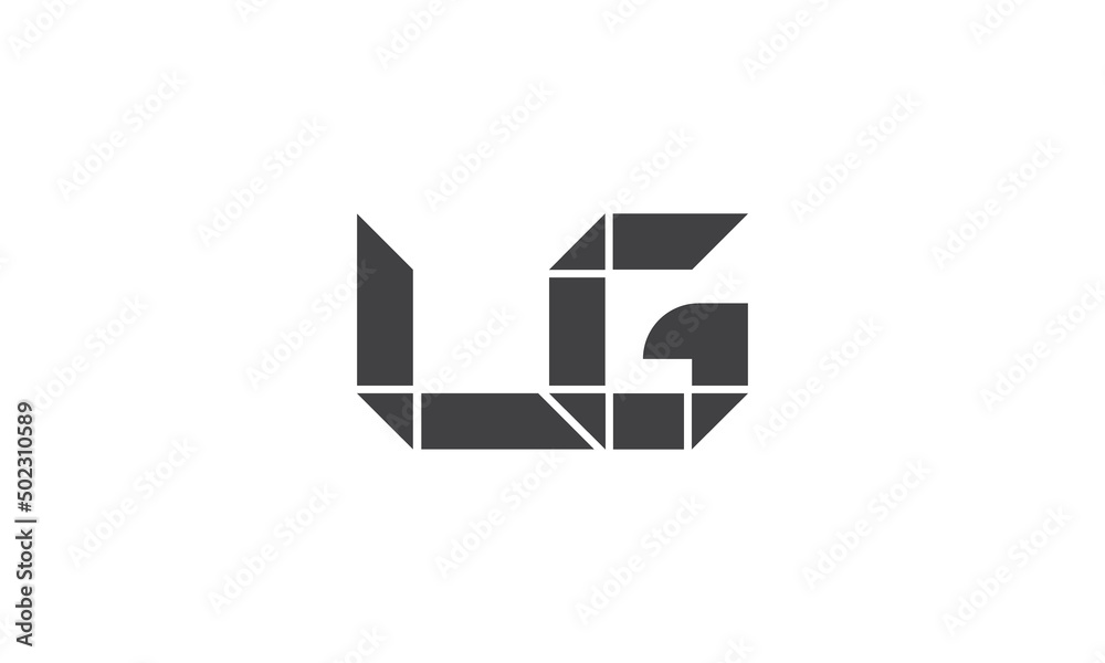 LG latter logo design vector templet, 