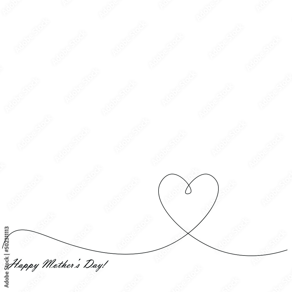 Happy mothers day card vector illustration