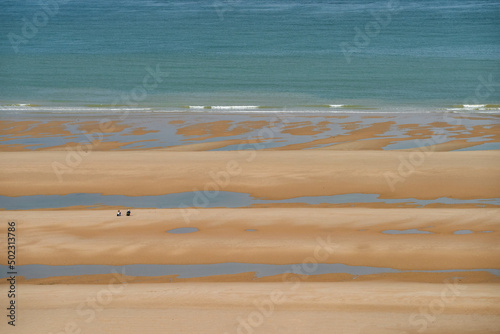 Omaha beach - code name of one of the five sections of the Allied landing in Normandy on June 6, 1944. Normandy, France 