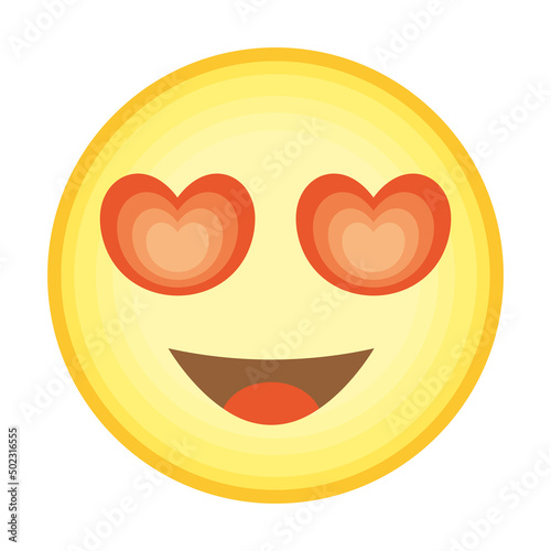 emoji with heart eyes