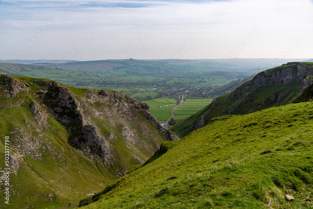 Winnats Pass in Peak District National Park in England ,April 2022. Winnats Pass in Peak District National Park in England ,April 2022.
