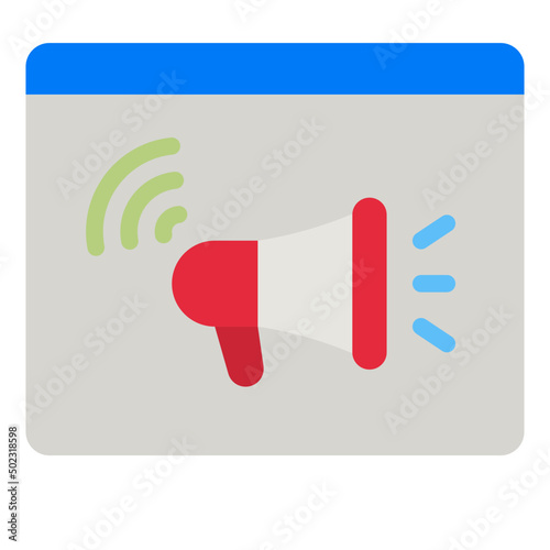 ads flat icon