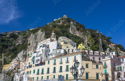 Ancient architecture of the city of Amalfi, Italy 