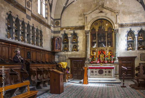 Fototapeta Naklejka Na Ścianę i Meble -  Interior of Cathedral of Saint Andrew (Duomo di San Andreas) in Amalfi, Italy