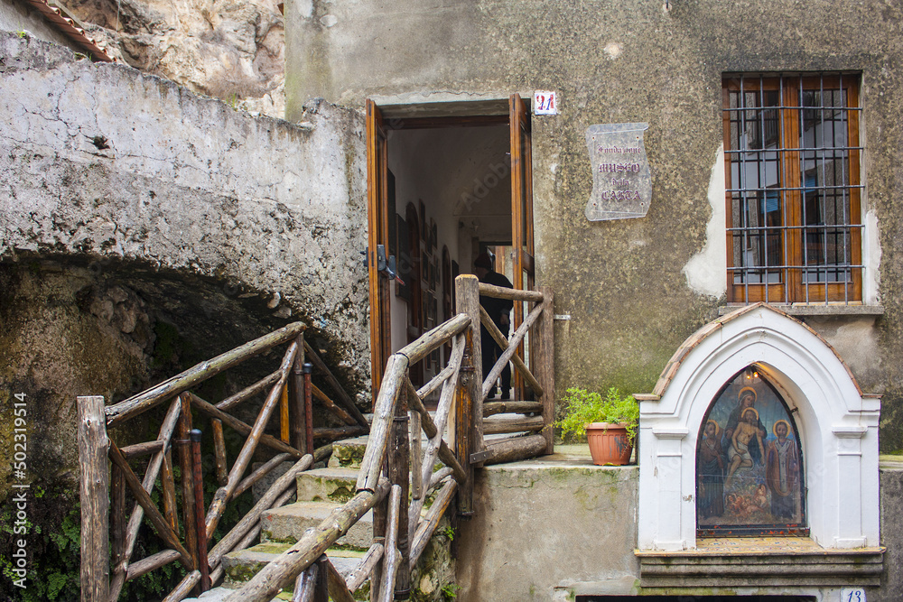 Museum of paper in Amalfi, Campania, Southern Italy