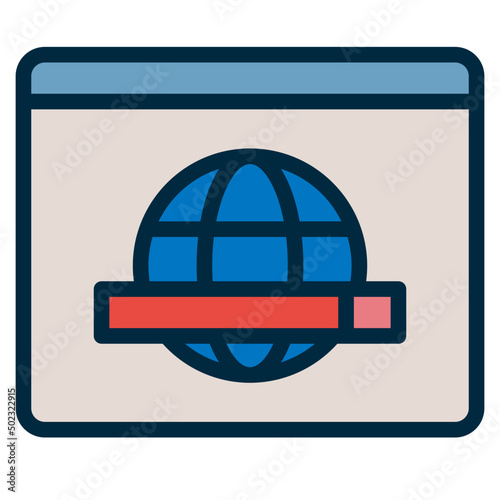 search two tone icon