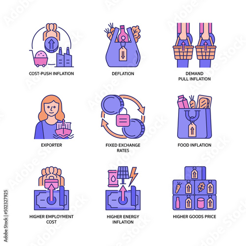 Inflation Icon Set