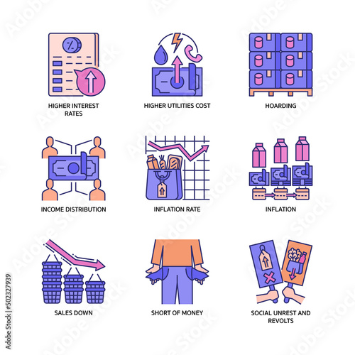 Inflation Icon Set
