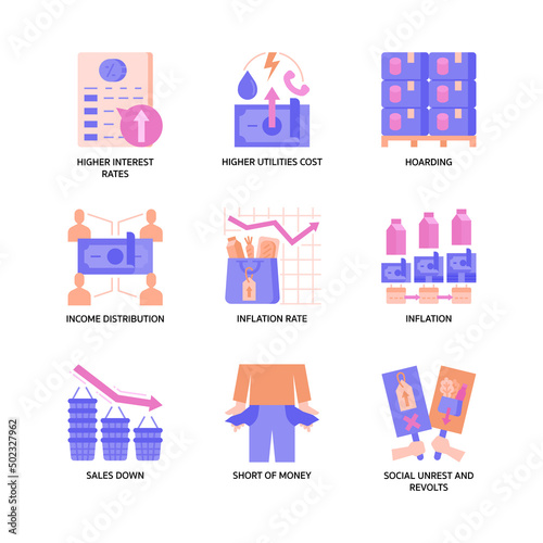 Inflation Icon Set
