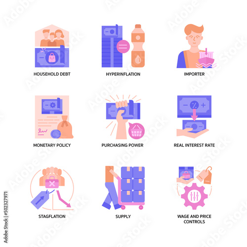 Inflation Icon Set