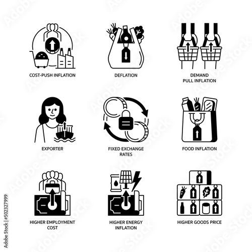 Inflation Icon Set