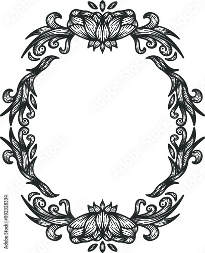 wedding flowery clipart vector