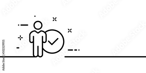Punctuality line icon. Time, date, watch, clock, pan near wrist. Time management. One line style. Vector line icon for Business and Advertising